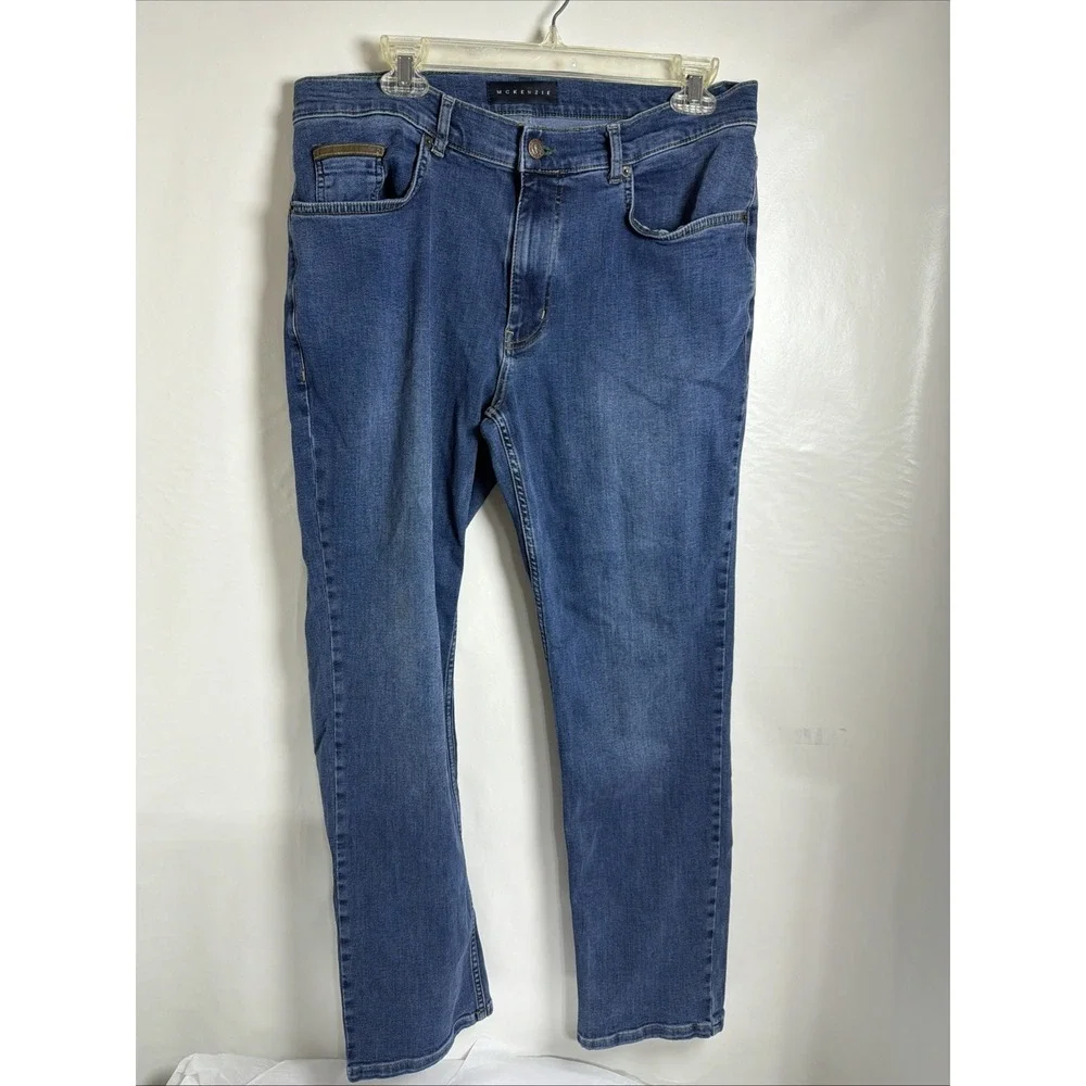 Vintage McKenzie Tribe Dungarees Jeans 36x30 USA Made Baggy Y2K Denim Cotton Men